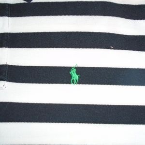 VTG 90s RALPH LAUREN POLO SHIRT STRIPE XL ZEBRA